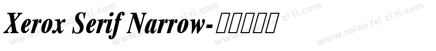 Xerox Serif Narrow字体转换